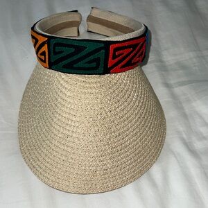Mola Multicolor Patterned Straw Visor